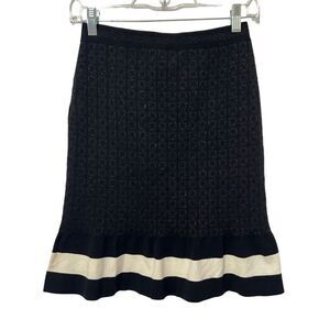 MOSCHINO  Black Knit Viscose Blend Size Small Boutique New w Tags 6 Women's Mini